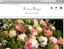 Tablet Screenshot of fleursdeprestige.fr